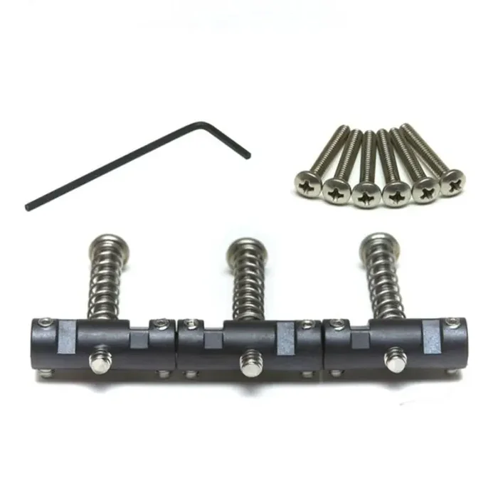 Graphtech String Saver bridge saddle for Fender Telecaster Vintage, with spring and screw, 3-pack