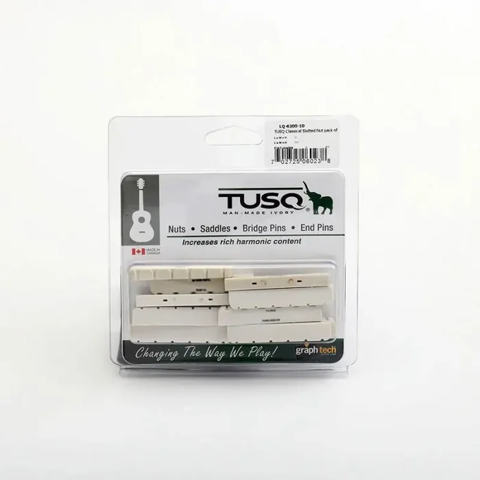 Graphtech TUSQ 10-pack classical guitar nuts, slotted