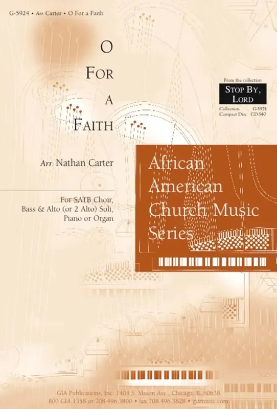 Greatorex Collect O for A Faith (Arr. Nathan Carter) Gemischter Chor mit Begleitung