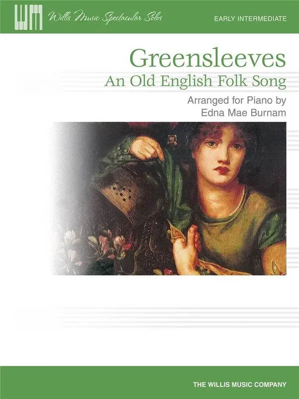 Greensleeves (Arr. Edna-Mae Burnam) Klavier Solo