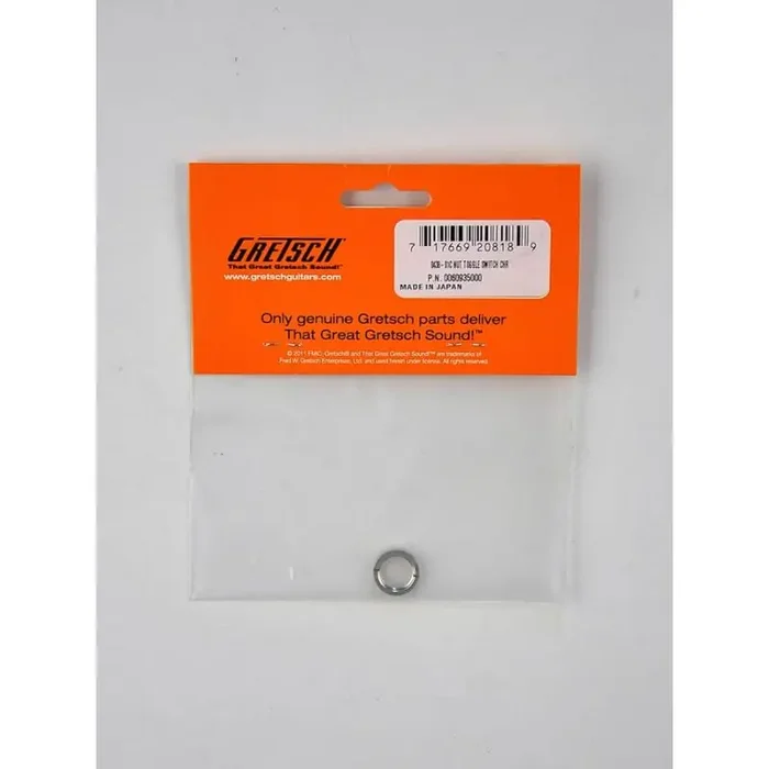 Gretsch Genuine Replacement Part toggle switch nut, chrome