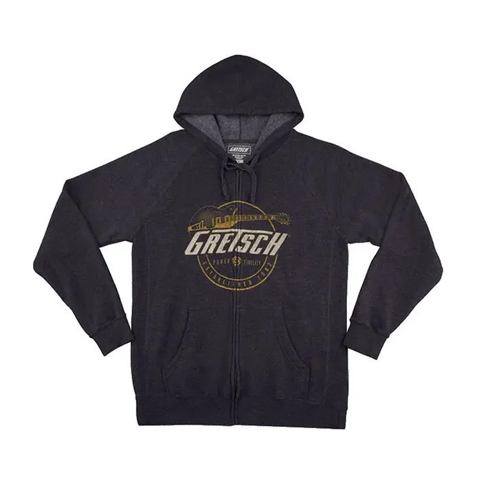 Gretsch® P&F Zip Hoodie, grey, XXL