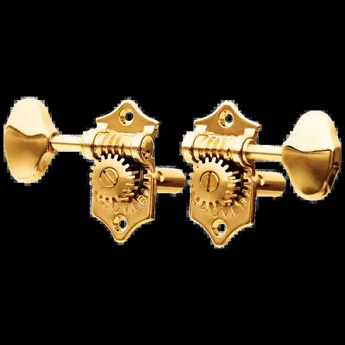 Grover H97-18GA STA-TITE Horizontal Guitar Machine Heads, 3 + 3, Gold