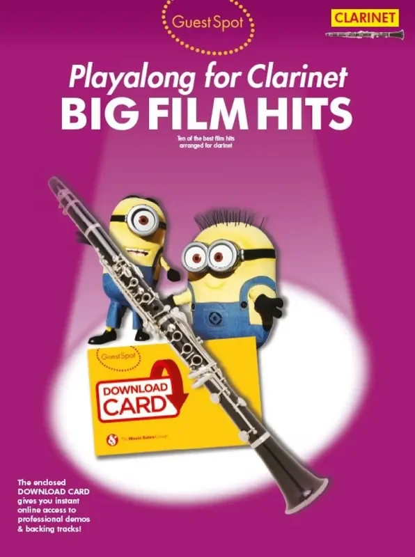 Guest Spot Big Film Hits Playalong For Clarinet Klarinette Solo