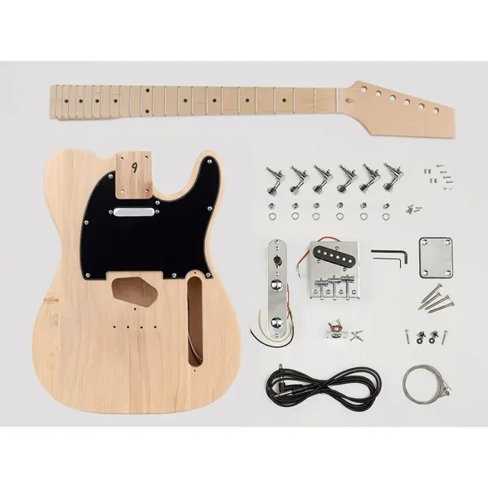 Guitar assembly kit, Tele model, alder body, 22 frets