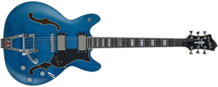 Hagstrom E-Gitarre Tremar Viking Deluxe, Cloudy Seas