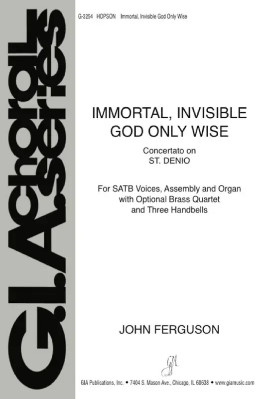 Hal H. Hopson Immortal, Invisible, God Only Wise Gemischter Chor mit Begleitung