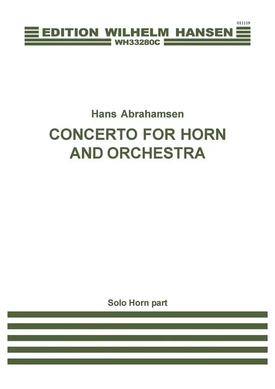 Hans Abrahamsen Concerto For Horn And Orchestra Orchester