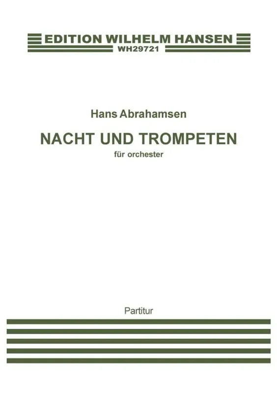 Hans Abrahamsen Nacht Und Trompeten Orchester