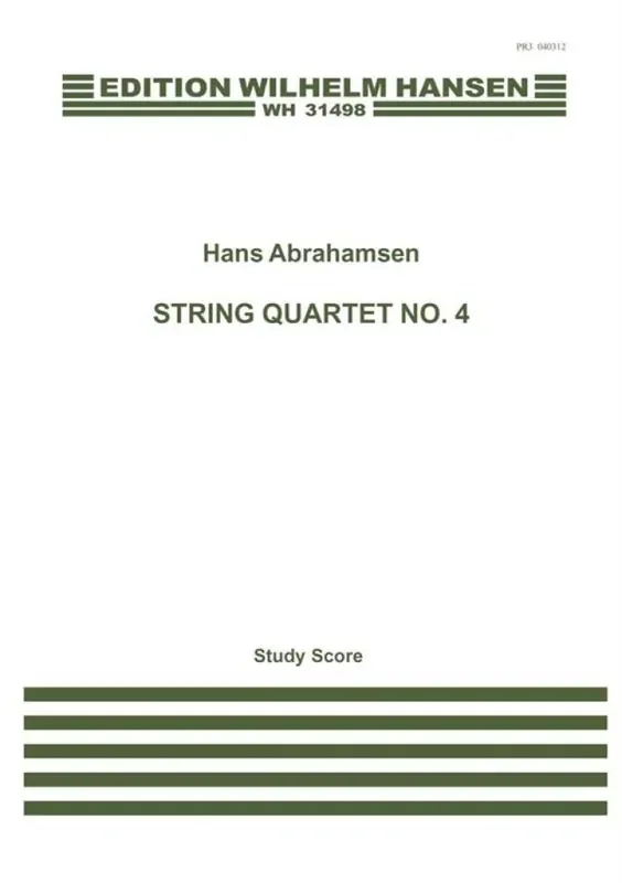 Hans Abrahamsen String Quartet No.4 Streichquartett