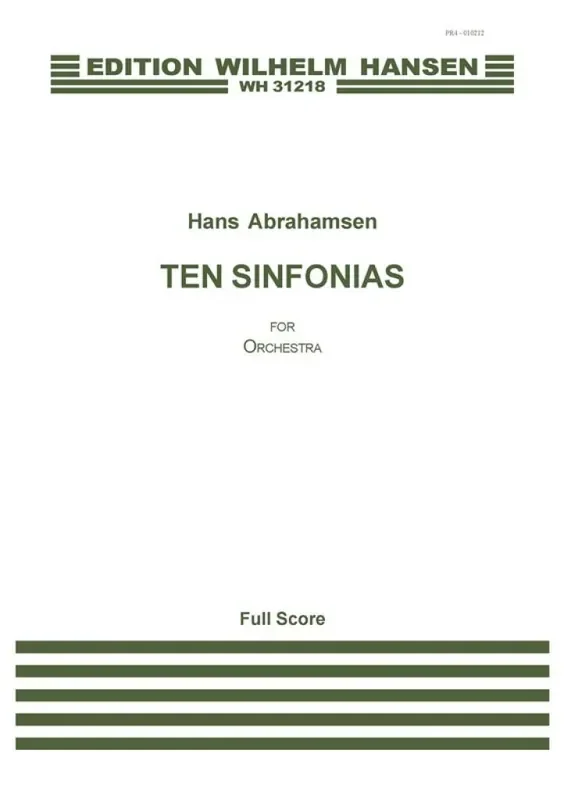 Hans Abrahamsen Ten Sinfonias Orchester