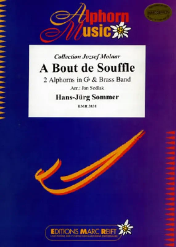 Hans-Jürg Sommer A Bout de Souffle (2 Alphorns in Gb Solo) Brass Band