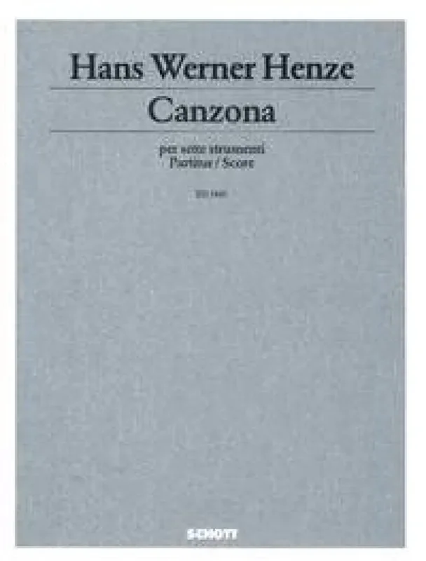 Hans Werner Henze Canzona Kammerensemble