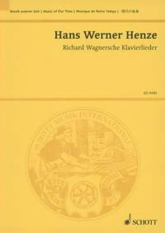 Hans Werner Henze Richard Wagnersche Klavierlieder Orchester mit Gesang