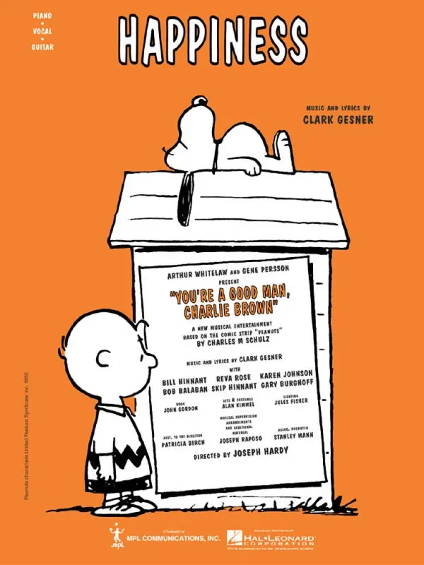 Happiness – From ‘You‘re a Good Man Charlie Brown‘ Gesang mit Klavier