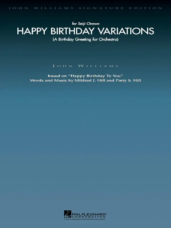 Happy Birthday Variations (Arr. John Williams) Orchester