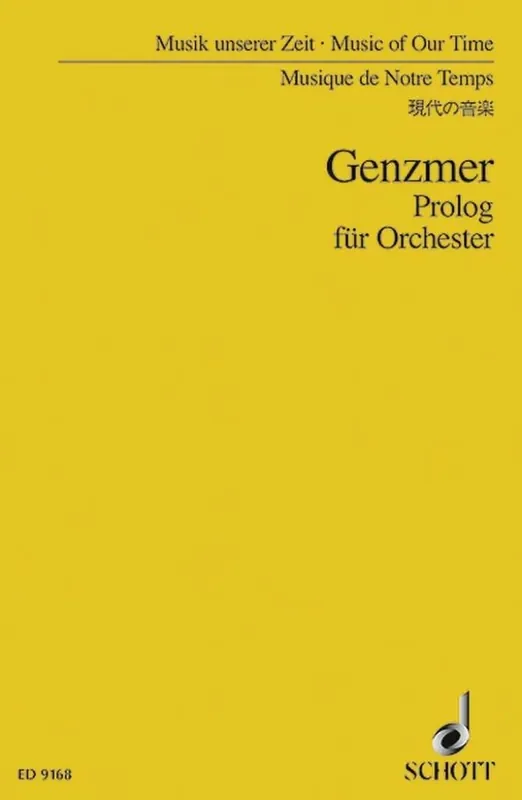 Harald Genzmer Prolog GeWV 109 Orchester