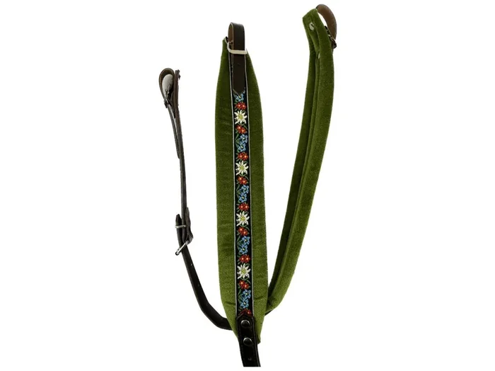 Harmonikariemen halblang grün