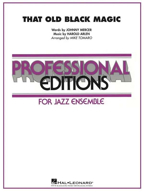 Harold Arlen That Old Black Magic (Arr. Mike Tomaro) Jazz Ensemble