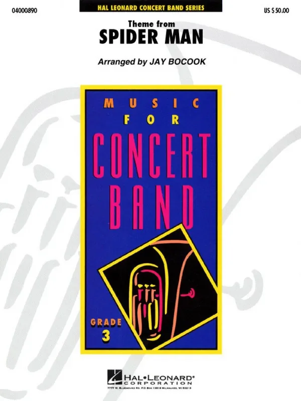 Harris Webster Theme From Spider-Man (Arr. Jay Bocook) Blasorchester