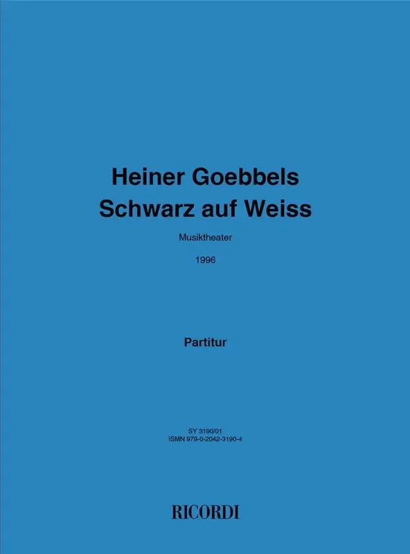Heiner Goebbels Schwarz auf weiss Kammerensemble