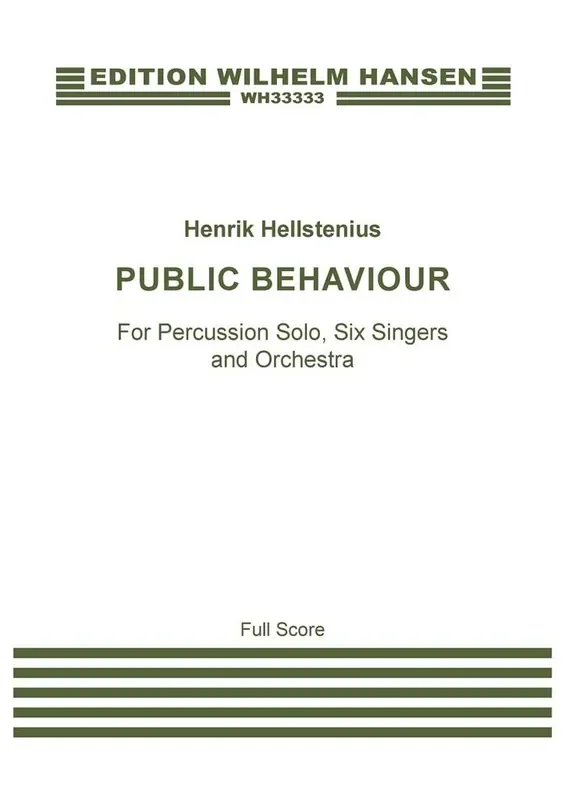 Henrik Hellstenius Public Behaviour Orchester mit Solo