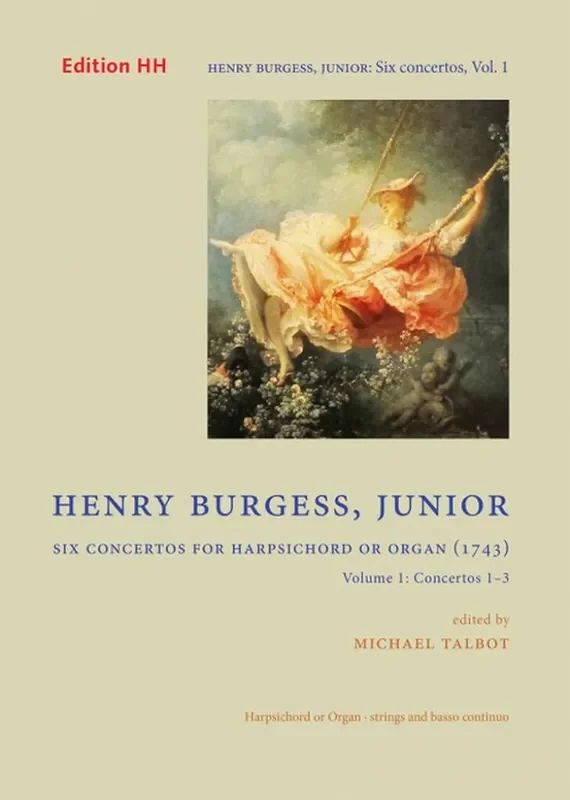 Henry Burgess Six Concertos for Harpsichord or Organ 1 Band 1 Kammerensemble