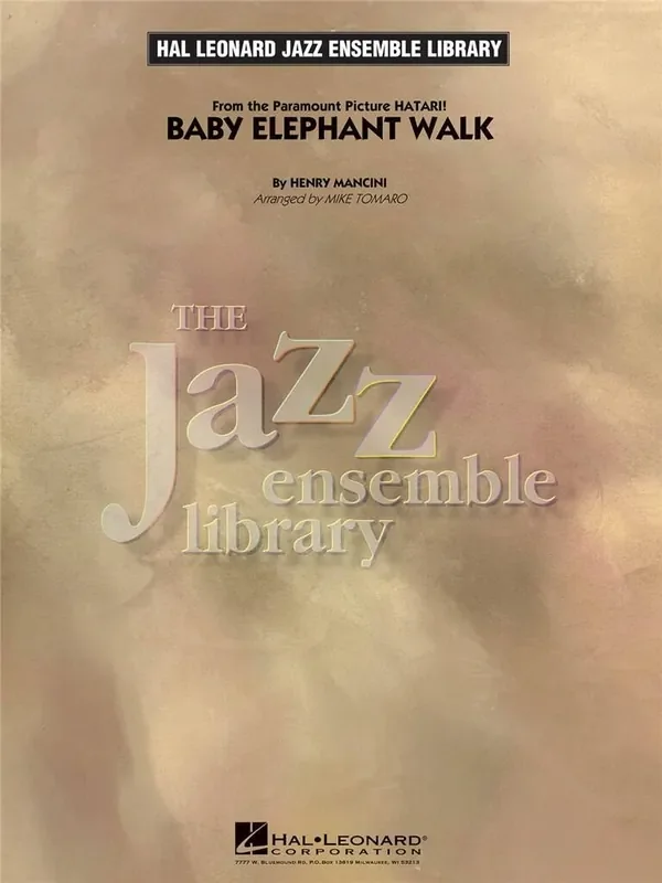 Henry Mancini Baby Elephant Walk (Arr. Mike Tomaro) Jazz Ensemble