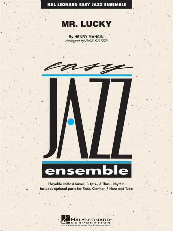 Henry Mancini Mr. Lucky (Arr. Rick Stitzel) Jazz Ensemble