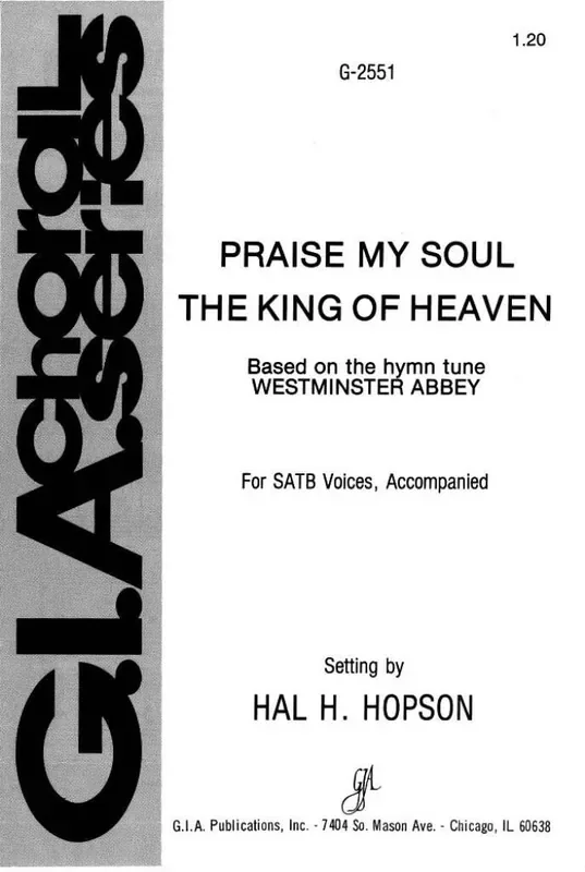 Henry Purcell Praise, My Soul, the King of Heaven Gemischter Chor mit Begleitung