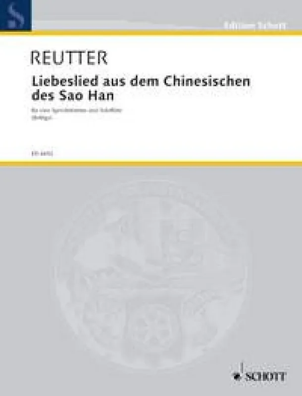 Hermann Reutter Liebeslied aus dem Chinesischen des Sao Han Flöte mit Begleitung