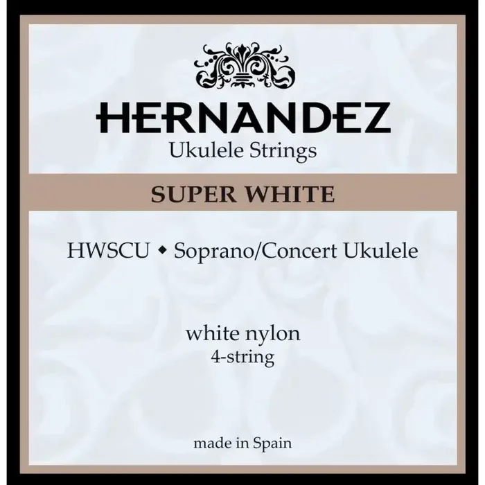 Hernandez Ukulele White Soprano/Concert