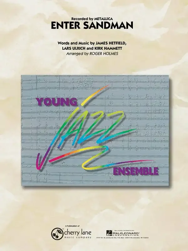 Hetfield Enter Sandman Full Score (Arr. Roger Holmes) Jazz Ensemble