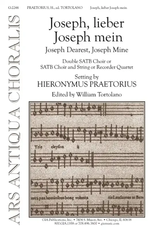 Hieronymus Praetorius Joseph lieber, Joseph mein Gemischter Chor mit Begleitung