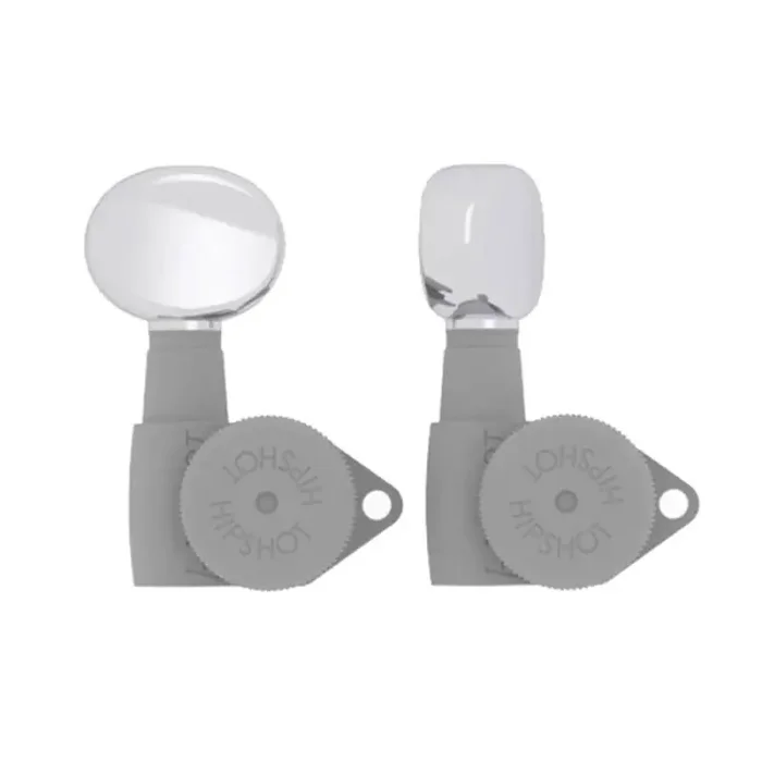 Hipshot butter bean guitar tuner button, chrome