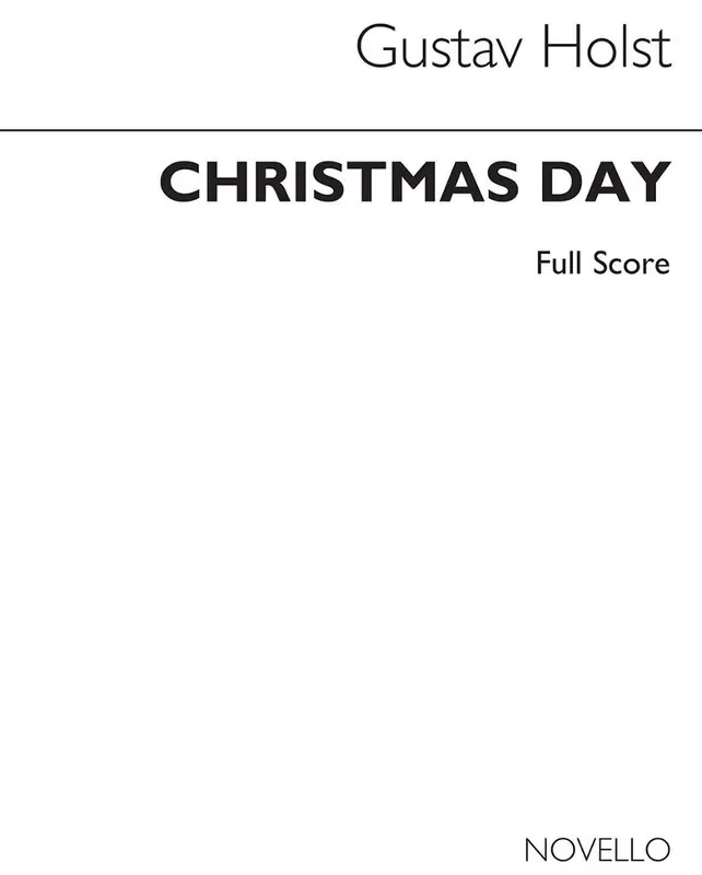 Holst Christmas Day – Score Only Kammerensemble