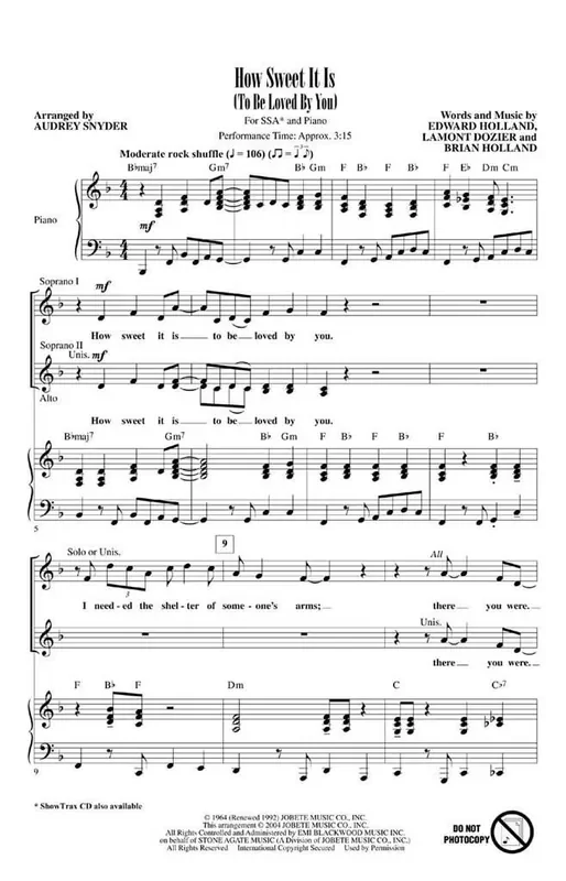 How Sweet It Is To Be Loved by You