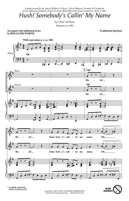 Hush! Somebody‘s Callin‘ My Name
