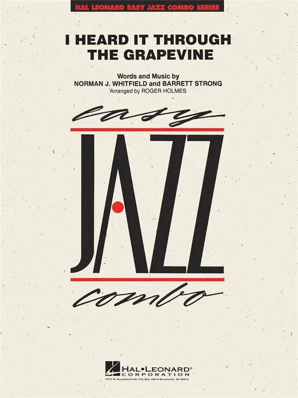 I Heard it Through the Grapevine (Arr. R. Holmes) Jazz Ensemble