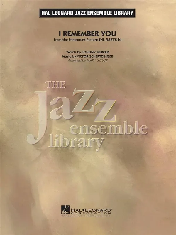 I Remember You (Arr. Taylor) Jazz Ensemble
