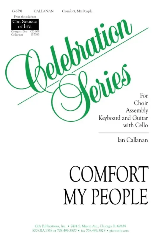 Ian Callanan Comfort, My People – Guitar Part Gemischter Chor mit Begleitung