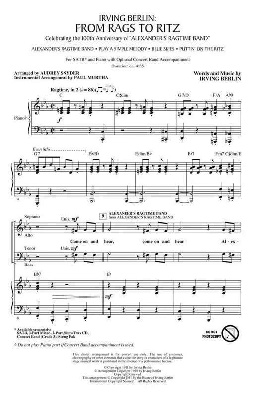 Irving Berlin From Rags to Ritz