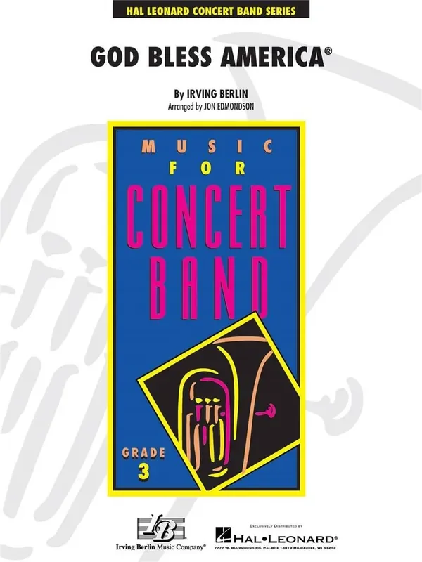 Irving Berlin God Bless America (Arr. John Edmondson) Blasorchester
