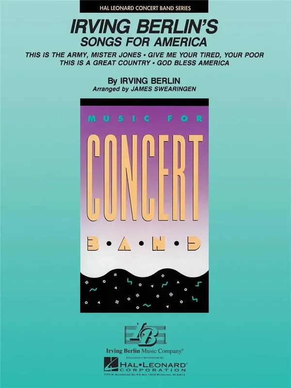 Irving Berlin Irving Berlin‘s Songs for America (Arr. James Swearingen) Blasorchester