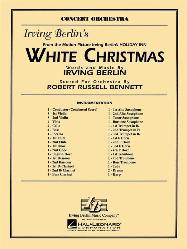 Irving Berlin White Christmas (Arr. Roger Bennett) Orchester