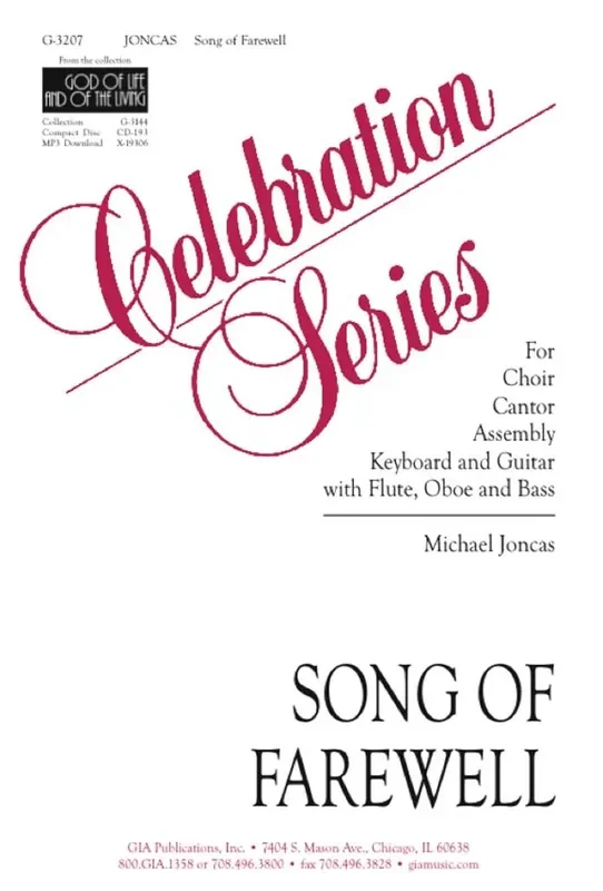 J. Michael Joncas Song of Farewell Gemischter Chor mit Begleitung