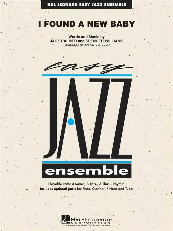 Jack Palmer I Found a New Baby (Arr. Mark Taylor) Jazz Ensemble