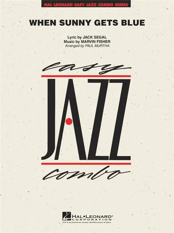 Jack Segal When Sunny Gets Blue (Arr. Paul Murtha) Jazz Ensemble