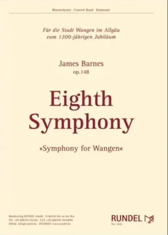 James Barnes Eight Symphony Blasorchester