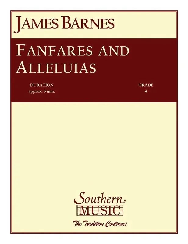 James Barnes Fanfares And Alleluias Blasorchester